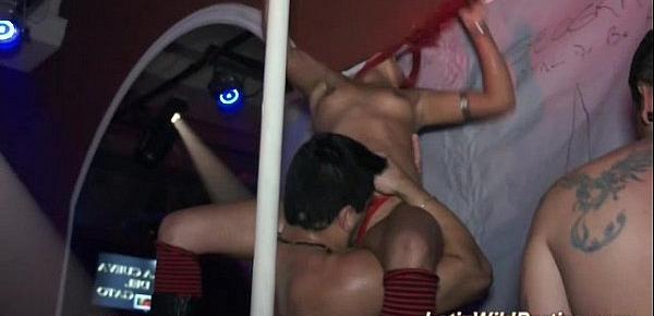 cute latinas in wild party orgy